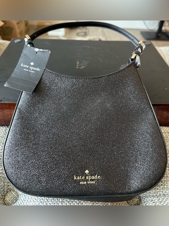 kate spade Handbags - Kate Spade New York Glimmer Glitter Shoulder Bag in Black Glimmer NWT